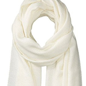 Calvin Klein Woven Ivory/Gold Scarf